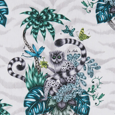 Clarke And Clarke F1112/01.CAC.0 Lemur Multipurpose Fabric in Jungle