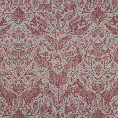 Clarke And Clarke F1158/03.CAC.0 Forest trail Multipurpose Fabric in Raspberry
