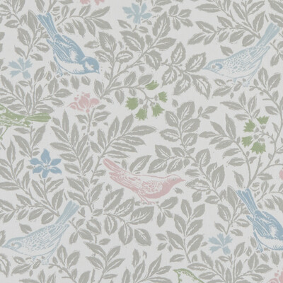 Clarke And Clarke F1184/02.CAC.0 Bird song Multipurpose Fabric in Pastel