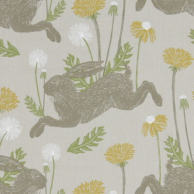 Clarke And Clarke F1190/01.CAC.0 March hare Multipurpose Fabric in Linen