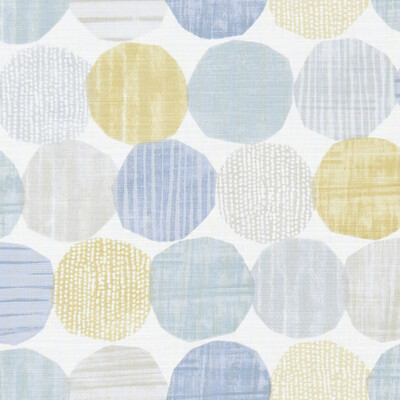 Clarke And Clarke F1235/01.CAC.0 Stepping stones Multipurpose Fabric in Chambray/honey