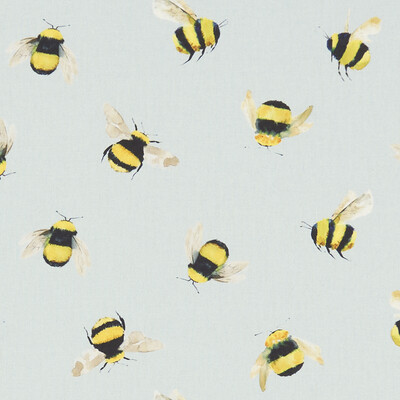 Clarke And Clarke F1255/01.CAC.0 Bees Multipurpose Fabric in Duckegg