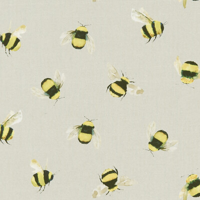 Clarke And Clarke F1255/02.CAC.0 Bees Multipurpose Fabric in Taupe