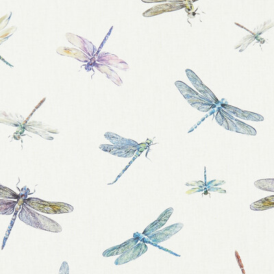 Clarke And Clarke F1264/01.CAC.0 Dragonflies Multipurpose Fabric in Cream