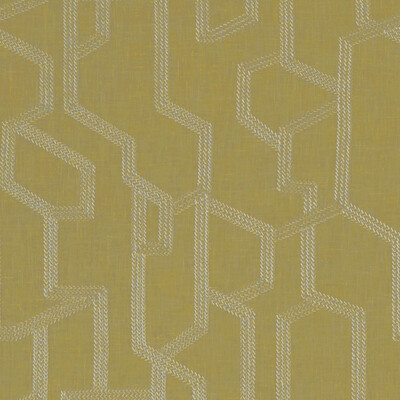 Clarke And Clarke F1300/02.CAC.0 Labyrinth Drapery Fabric in Citron