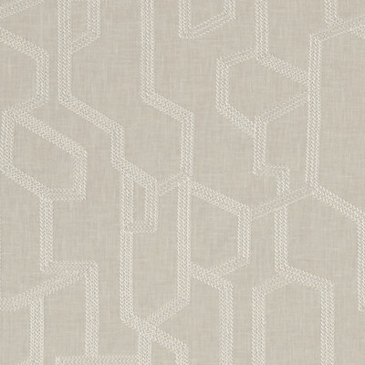 Clarke And Clarke F1300/03.CAC.0 Labyrinth Drapery Fabric in Linen