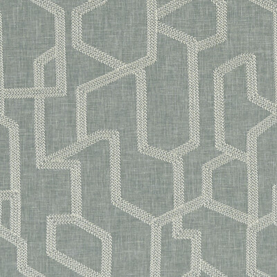Clarke And Clarke F1300/05.CAC.0 Labyrinth Drapery Fabric in Mineral