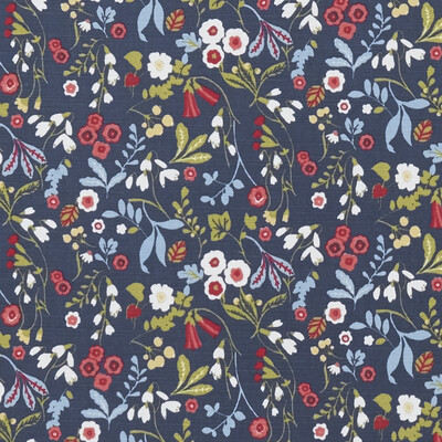 Clarke And Clarke F1312/01.CAC.0 Ashbee Multipurpose Fabric in Rouge