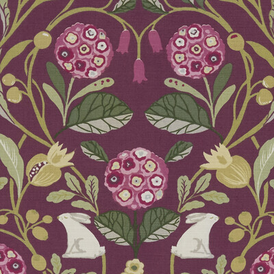Clarke And Clarke F1314/04.CAC.0 Forester Multipurpose Fabric in Plum