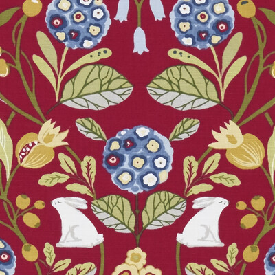 Clarke And Clarke F1314/05.CAC.0 Forester Multipurpose Fabric in Rouge