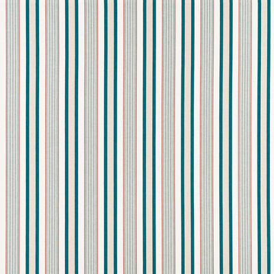 Clarke And Clarke F1430/03.CAC.0 Belvoir Upholstery Fabric in Eau De Nil/Blue/White/Mineral