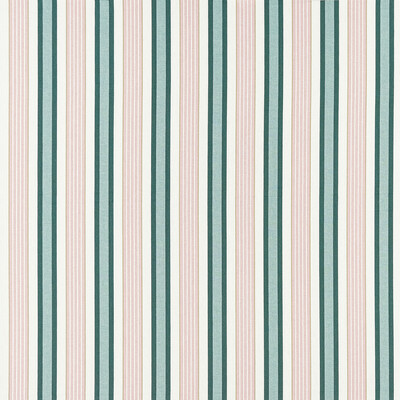 Clarke And Clarke F1430/04.CAC.0 Belvoir Upholstery Fabric in Emerald/blush/Green/Pink/White