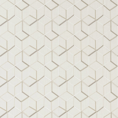 Clarke And Clarke F1443/02.CAC.0 Linear Multipurpose Fabric in Ivory/Beige