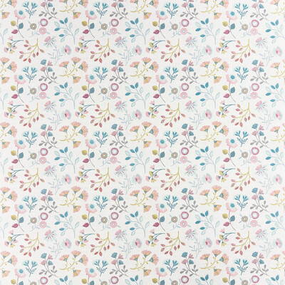 Clarke And Clarke F1461/04.CAC.0 Alder Multipurpose Fabric in Mineral/blush/Ivory/Mineral/Pink