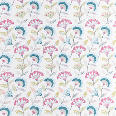 Clarke And Clarke F1462/05.CAC.0 Bohemia Multipurpose Fabric in Summer/Ivory/Pink/Blue