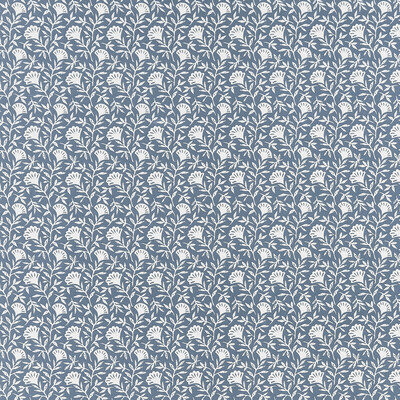 Clarke And Clarke F1465/03.CAC.0 Melby Multipurpose Fabric in Midnight/Blue/White/Dark Blue