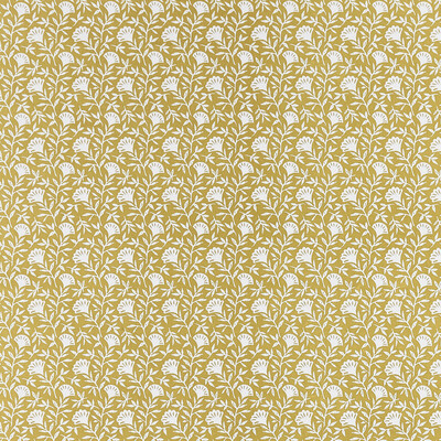 Clarke And Clarke F1465/05.CAC.0 Melby Multipurpose Fabric in Ochre/Gold/White/Yellow