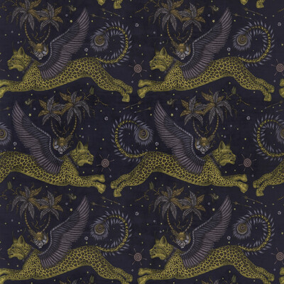 Clarke And Clarke F1478/01.CAC.0 Lynx Velvet Multipurpose Fabric in Charcoal/Grey