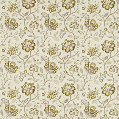Clarke And Clarke F1543/01.cac.0 Adeline Drapery Fabric in Antique/charcoal/Grey/Gold