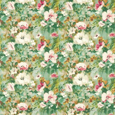 Clarke And Clarke F1579/02.CAC.0 Rugosa Multipurpose Fabric in Mineral/Multi/Turquoise