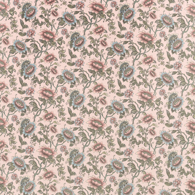 Clarke And Clarke F1590/01.CAC.0 Tonquin Multipurpose Fabric in Blush Velvet/Pink/Blue