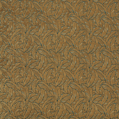 Clarke And Clarke F1611/01.cac.0 Selva Upholstery Fabric in Antique/gold Velvet/Brown/Teal/Gold