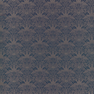 Clarke And Clarke F1615/04.cac.0 Leopardo Upholstery Fabric in Midnight/copper Jacquard/Bronze/Dark Blue