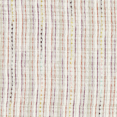 Clarke And Clarke F1626/05.CAC.0 Lucas Drapery Fabric in Summer/White/Pink/Orange