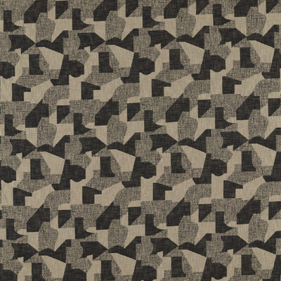 Clarke And Clarke F1631/01.CAC.0 Espen Upholstery Fabric in Charcoal/linen/Black/Beige/White
