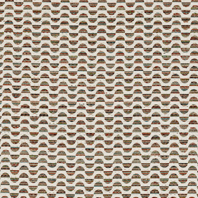 Clarke And Clarke F1634/01.CAC.0 Olav Upholstery Fabric in Autumn/Teal/Orange/Brown