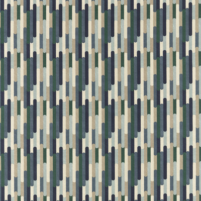 Clarke And Clarke F1641/01.CAC.0 Seattle Multipurpose Fabric in Mineral/navy/Dark Blue/Blue/Green