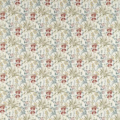 Clarke And Clarke F1647/01.CAC.0 Elmsdale Jacquard Drapery Fabric in Forest/linen/Ivory/Green/Rust