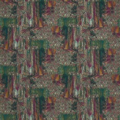 Clarke And Clarke F1649/01.CAC.0 Hillcrest Velvet Upholstery Fabric in Forest/raspberry/Green/Multi