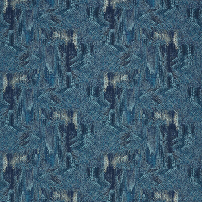 Clarke And Clarke F1649/02.CAC.0 Hillcrest Velvet Upholstery Fabric in Midnight/Blue/Turquoise
