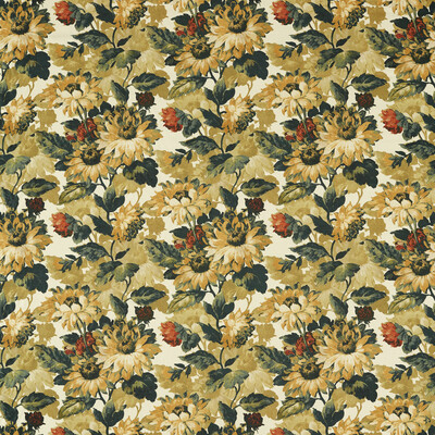 Clarke And Clarke F1660/03.CAC.0 Sunforest Upholstery Fabric in Olive Russet/Green/Brown