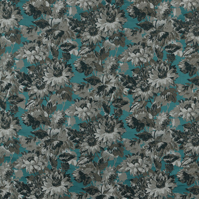 Clarke And Clarke F1662/02.CAC.0 Sunforest Drapery Fabric in Jacquard/Teal