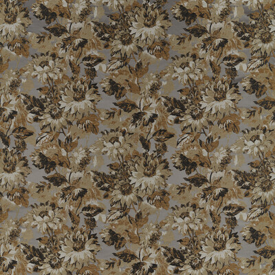 Clarke And Clarke F1662/03.CAC.0 Sunforest Drapery Fabric in Pewter Jacquard/Neutral