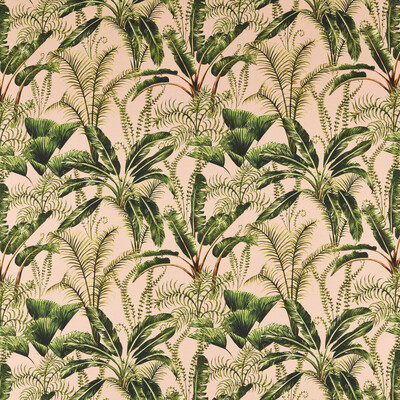 Clarke And Clarke F1670/01.CAC.0 Majorelle Multipurpose Fabric in Outdoor/Pink/Green