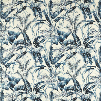 Clarke And Clarke F1670/02.CAC.0 Majorelle Multipurpose Fabric in Outdoor/Ivory/Dark Blue