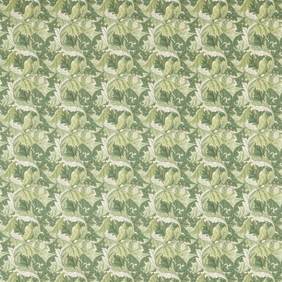 Clarke And Clarke F1681/02.CAC.0 Acanthus Multipurpose Fabric in Apple/sage/Green/Light Green/Ivory