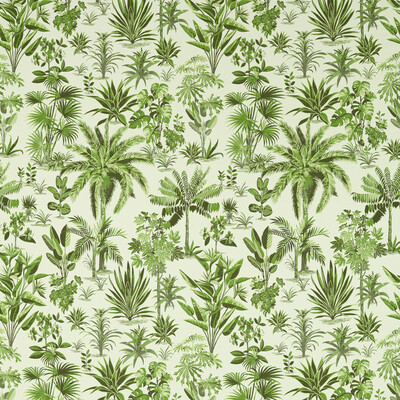 Clarke And Clarke F1711/03.CAC.0 Malindi Drapery Fabric in Palm/Green/Celery/Chartreuse