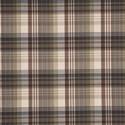 Mulberry Home FD016/584.A127.0 Ancient Tartan Grand Tour Fabric in Charcoal/Gold