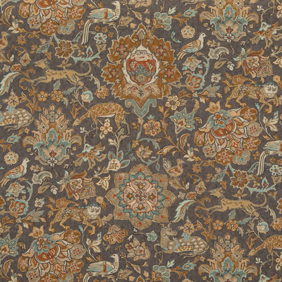 Mulberry FD2005.A15.0 Wild Things Multipurpose Fabric in Woodsmoke/Beige/Brown/Grey