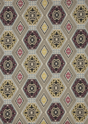 Mulberry Home FD283.A101.0 Magic Carpet Bohemian Travels Fabric in Woodsmoke