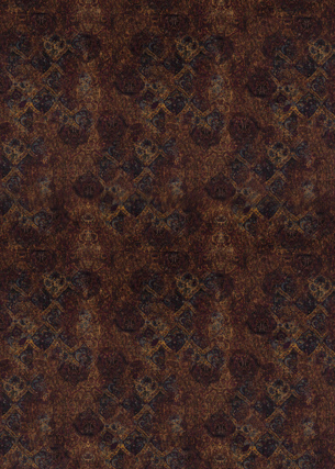 Mulberry Home FD286.H44.0 Bohemian Velvet Bohemian Travels Fabric in Fig/Sienna