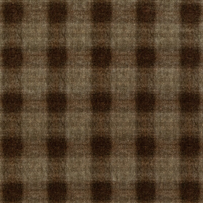 Mulberry Home FD314.A101.0 Highland Check Modern Country Velvets Fabric in Woodsmoke