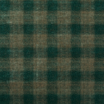 Mulberry Home FD314.R122.0 Highland Check Modern Country Velvets Fabric in Teal