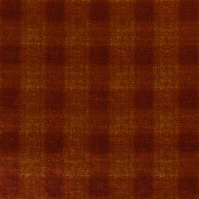 Mulberry Home FD314.T30.0 Highland Check Modern Country Velvets Fabric in Spice