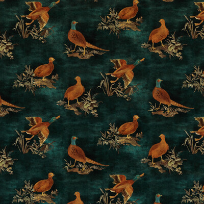 Mulberry Home FD316.R122.0 Game Show Modern Country Velvets Fabric in Teal