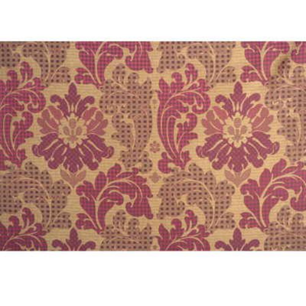 Mulberry Home FD591.V55.0 Patchwork Damask Silk Living Legends Fabric in Russett